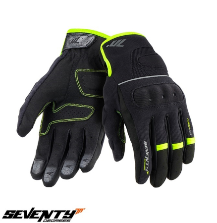 Manusi femei - Manusi femei Urban vara Seventy model SD-C56 negru/galben fluor – degete tactile