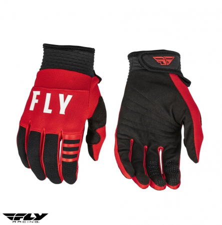 Manusi moto unisex cross-enduro Fly Racing model F-16 culoare: negru/rosu [2]