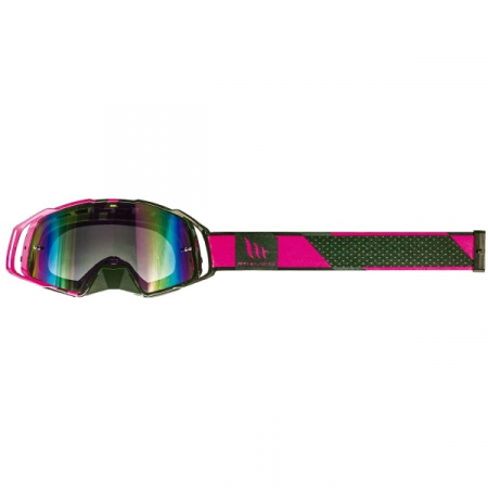 Ochelari MX Evo Stripes MtHelmets motocross/enduro/atv/schi, negru-fucshia [2]