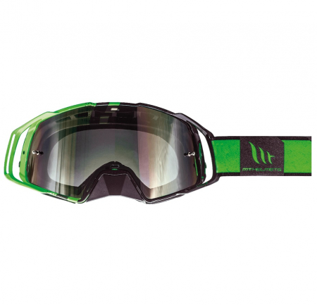 Ochelari motocross - Ochelari MX Evo Stripes MtHelmets motocross/enduro/atv/schi, negru-verde