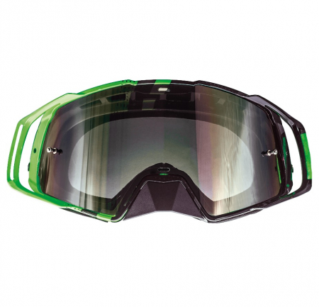 Ochelari MX Evo Stripes MtHelmets motocross/enduro/atv/schi, negru-verde [1]