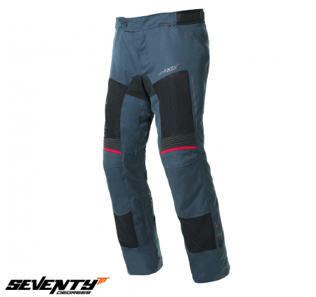 Pantaloni unisex Seventy - Pantaloni moto Touring unisex Seventy vara model SD-PT22 culoare: albastru