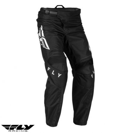 Pantaloni - Pantaloni motociclete cross-enduro Fly Racing model F-16 culoare: negru/alb