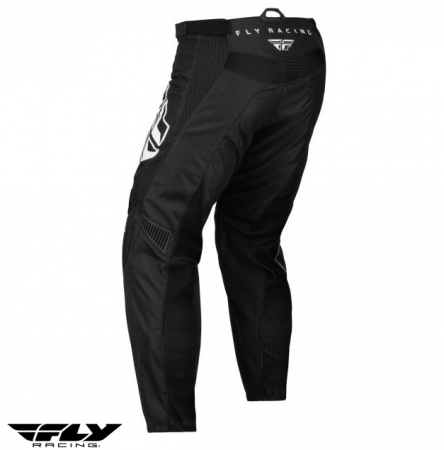 Pantaloni motociclete cross-enduro Fly Racing model F-16 culoare: negru/alb [1]