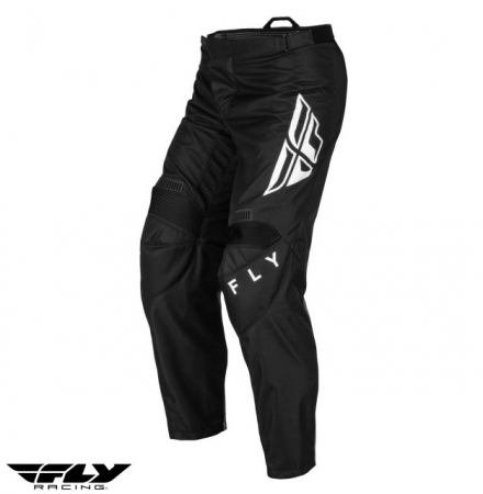 Pantaloni motociclete cross-enduro Fly Racing model F-16 culoare: negru/alb [3]