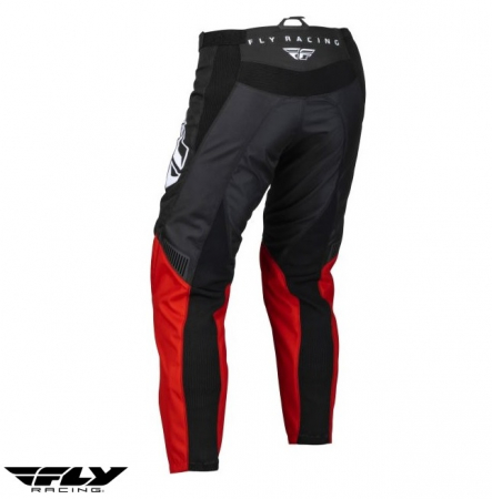 Pantaloni motociclete cross-enduro Fly Racing model F-16 culoare: negru/rosu [1]