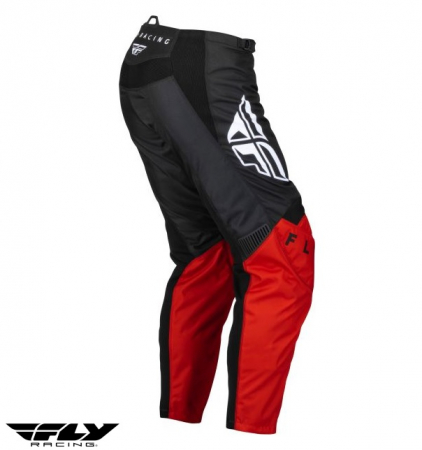 Pantaloni motociclete cross-enduro Fly Racing model F-16 culoare: negru/rosu [2]