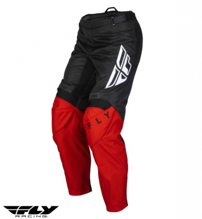 Pantaloni motociclete cross-enduro Fly Racing model F-16 culoare: negru/rosu [3]