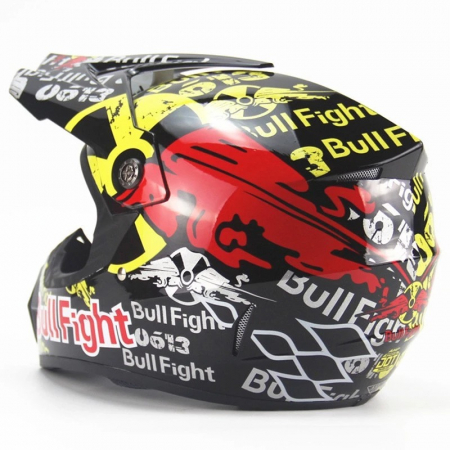 Set casca+ochelari+manusi+cagula atv/cross/enduro/downhill, Bullfight [3]
