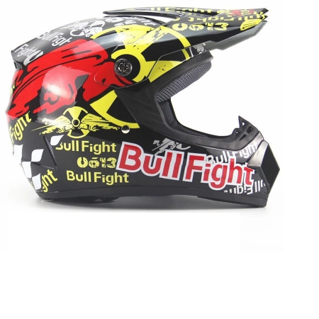 Set casca+ochelari+manusi+cagula atv/cross/enduro/downhill, Bullfight [1]