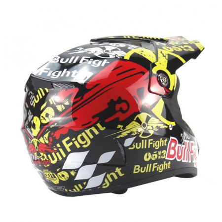 Set casca+ochelari+manusi+cagula atv/cross/enduro/downhill, Bullfight [2]