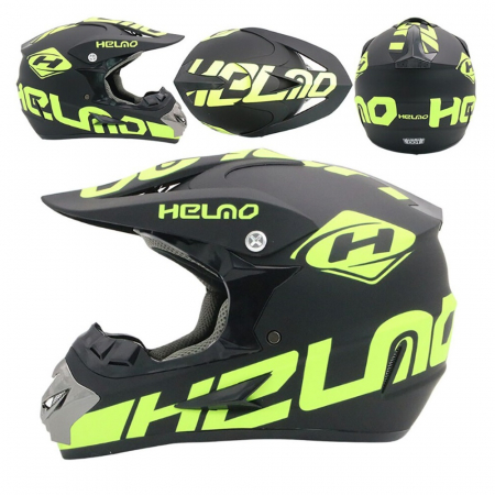 Set casca+ochelari+manusi+cagula atv/cross/enduro/downhill, Helno [2]