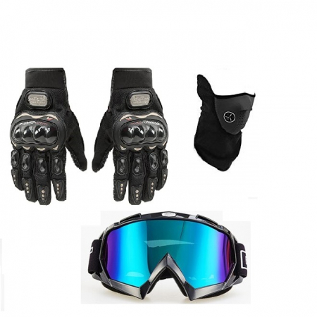 Set casca+ochelari+manusi+cagula atv/cross/enduro/downhill, Helno [7]