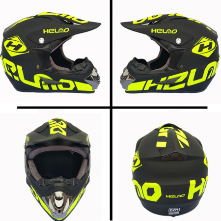 Set casca+ochelari+manusi+cagula atv/cross/enduro/downhill, Helno [3]