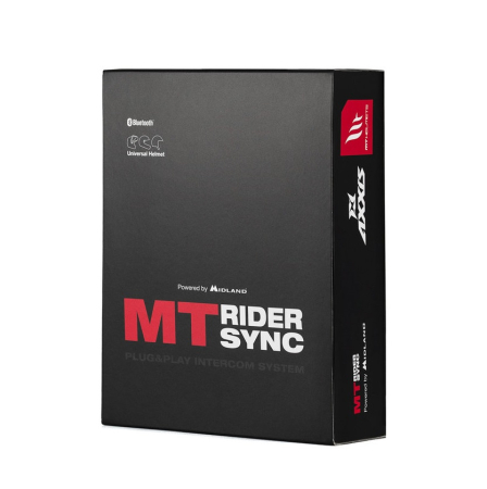 Consumabile-Accesorii Moto/Atv - Sistem comunicatie moto complet Bluetooth MT – Axxis Rider Sync MT-B01 – Plug&Play Intercom System – kit 1 bucata (pentru 1 utilizator)