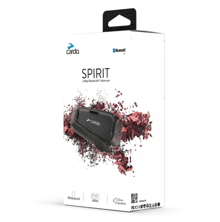 Consumabile-Accesorii Moto/Atv - Sistem comunicatie moto complet Cardo model Spirit Single – kit 1 bucata (pentru 1 utilizator)