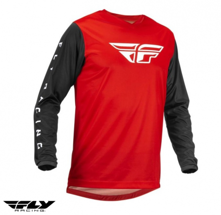 Tricou/Geaca - Tricou (bluza) cross-enduro Fly Racing model F-16 culoare: negru/rosu