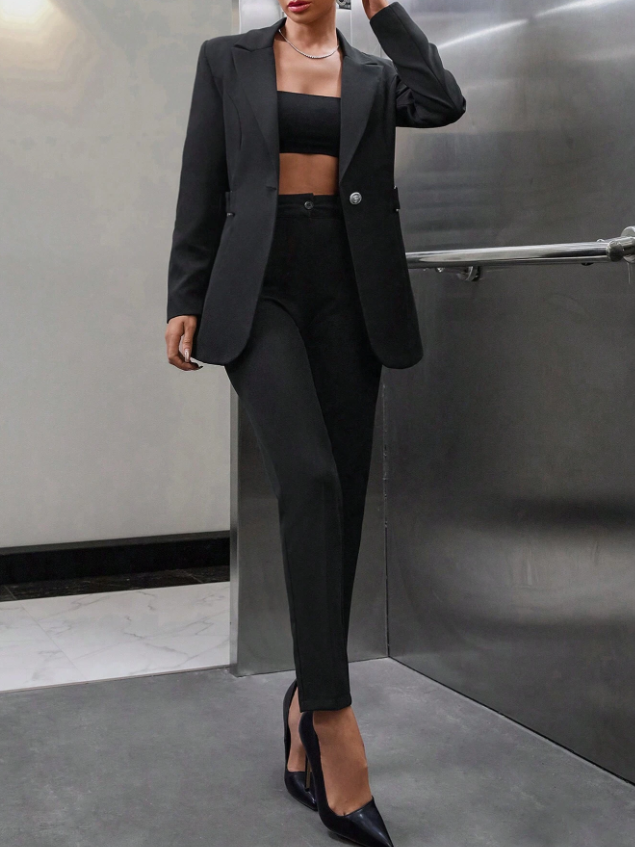 compleu dama elegant cu pantaloni