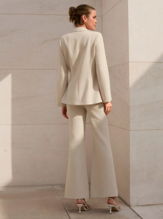 Costum Dama Elegant Office Bej [3]