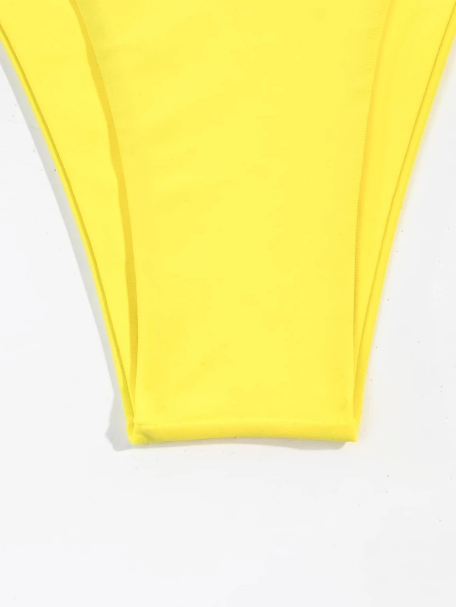 Costum de baie cu bustiera galben [3]