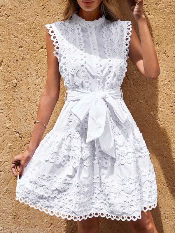 rochie de vara casual alba [5]