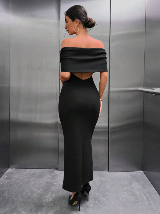 rochie neagra eleganta [2]