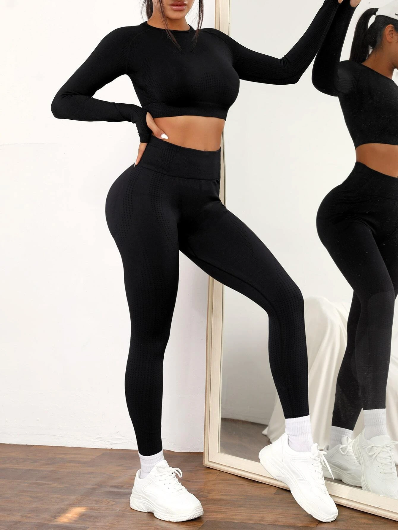 compleu fitness negru dama [2]