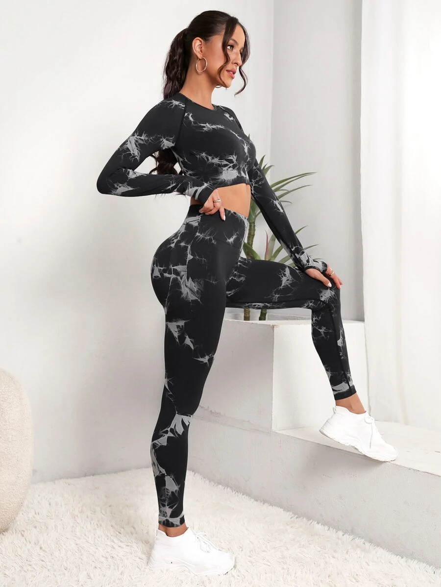 compleu sport dama negru modelator [3]