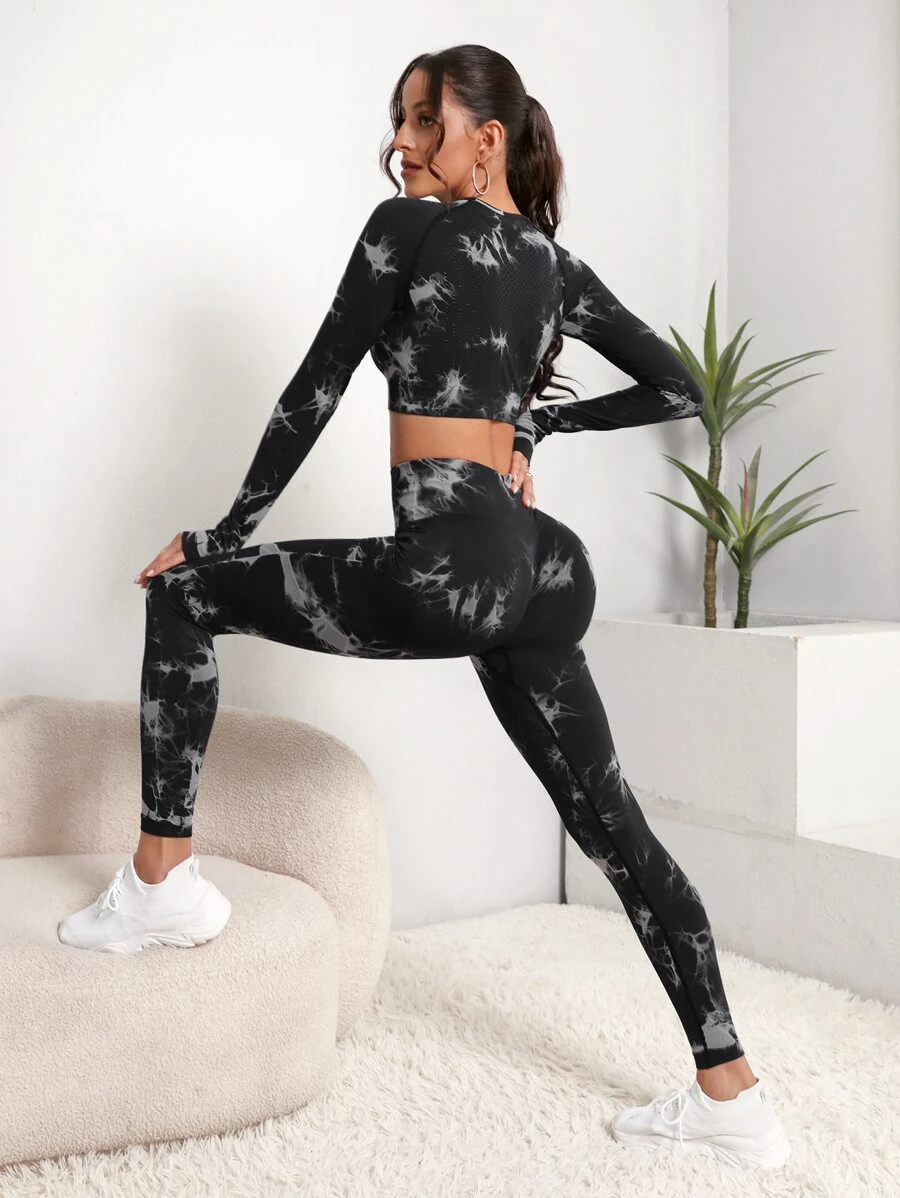 compleu sport dama negru modelator [4]