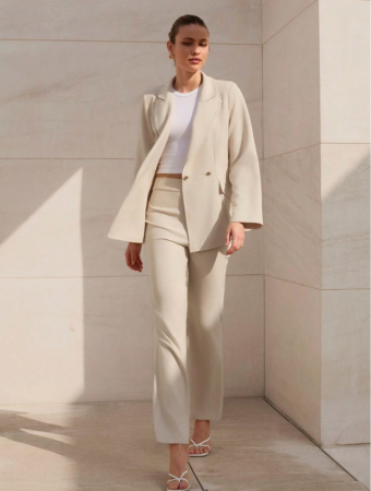 Costum Dama Elegant Office Bej [3]
