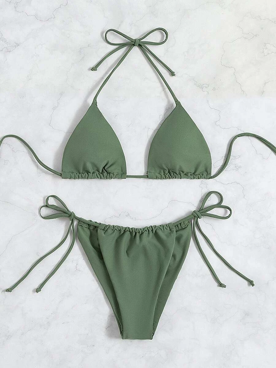 Costum de baie verde din 2 piese [1]