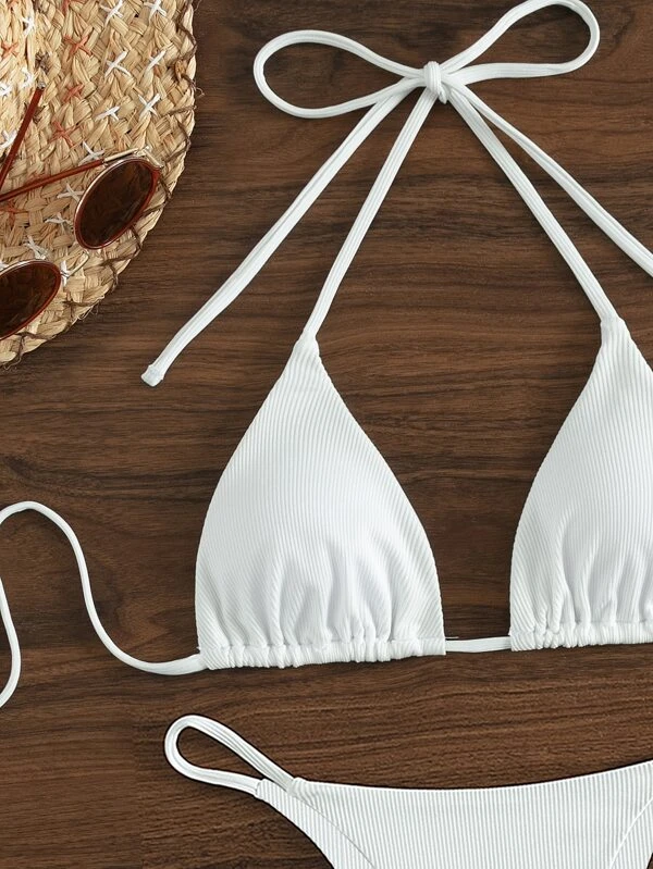 costum de baie alb [2]
