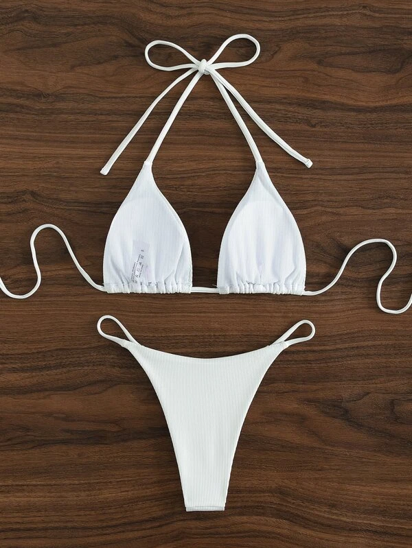 costum de baie alb [3]