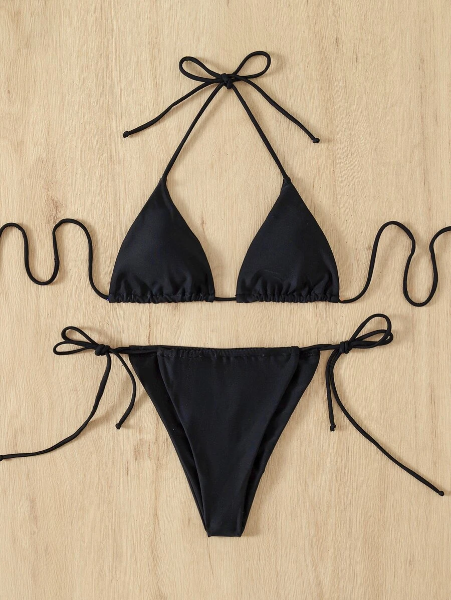 Costum de baie negru din 2 piese [2]