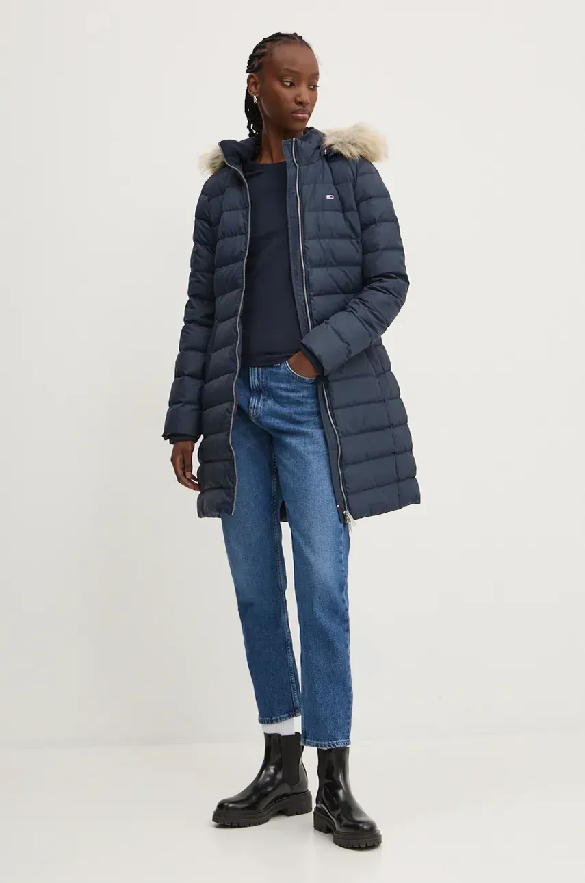 Geci Dama Tommy Hilfiger - geaca dama lunga iarna Tommy Hilfiger