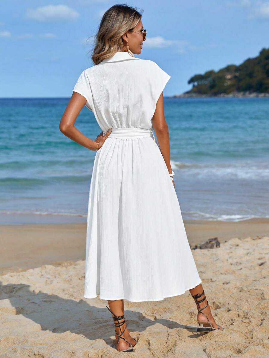 Rochie De Vara Alba Lunga [1]