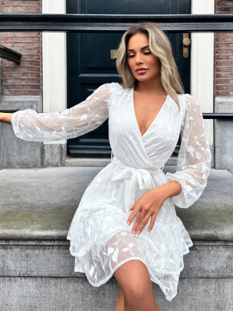 rochie de vara alba scurta [5]