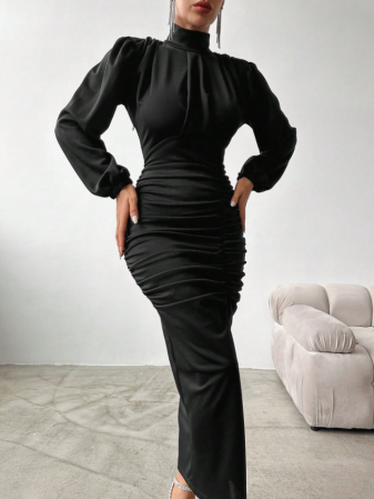 rochie neagra eleganta [4]