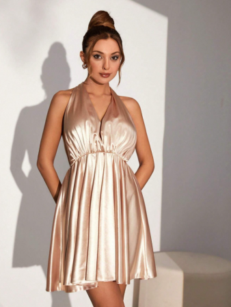rochie eleganta de ocazie satin [1]