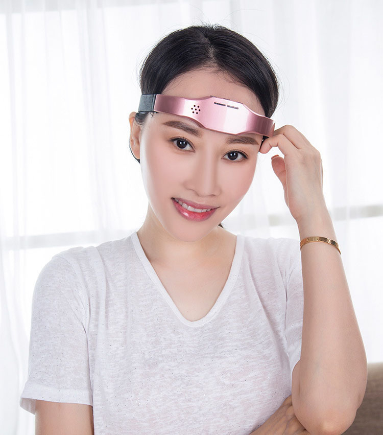 Aparat pentru ameliorarea durerilor de cap, masaj pentru cap, ofera un somn linistitor, instrument de relaxare, roz [3]