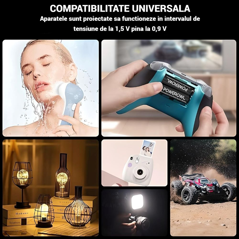 Baterii Reincarcabile Powerowl AA 8 buc, Acumulatori Ni-MH De 2800 mAh [6]