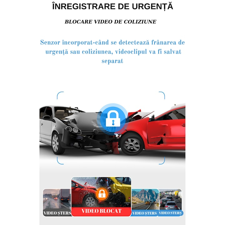 Camera auto ZD-X61, Dash Cam Pro Plus, 1080p, IPS 2.0", ADAS, GPS, Night Vision, unghi vizualizare 170°, 10M/S, F2.0 [5]