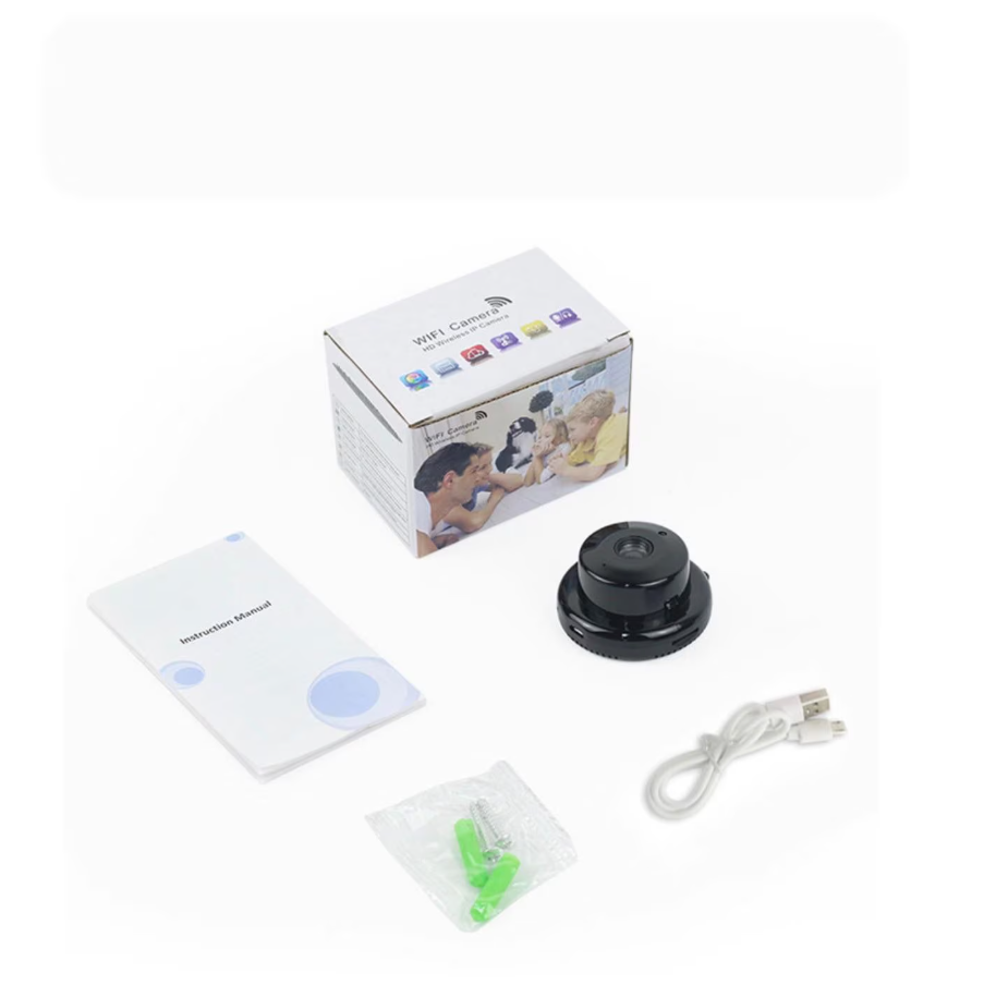 Camera de supraveghere mini spion, Wifi, controlabila prin telefon, vedere nocturna in infrarosu, stocare automata in cloud, full HD, 1080P, 150 grade unghi de filmare, functie de inregistrare in bucl [6]