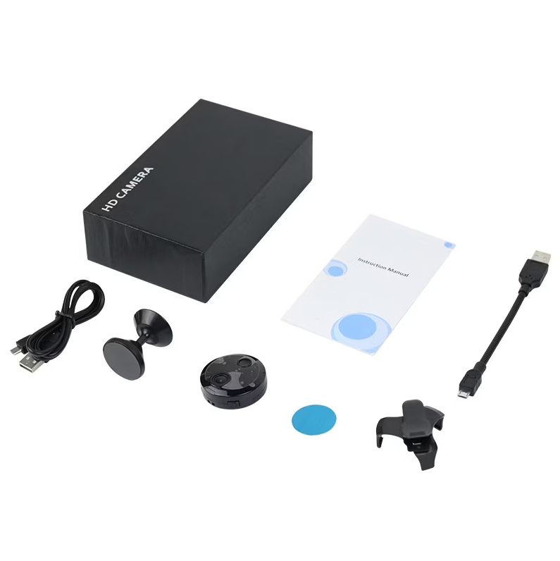 Camera Spion Mini, WIFI, IP, Night Vision, Dispozitiv Spionaj cu Camera Video si Microfon, Detectie Miscare, SPY, Neagra [1]