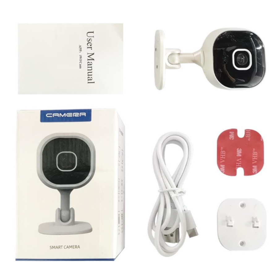 Camera video mini de supraveghere, 1080P Ultra-Hd rezolutie, conectivitate WIFI, vedere nocturna in infrarosu, senzor de miscare, focalizare facial, alarma prin notificare pe telefon, functie de rotir [1]