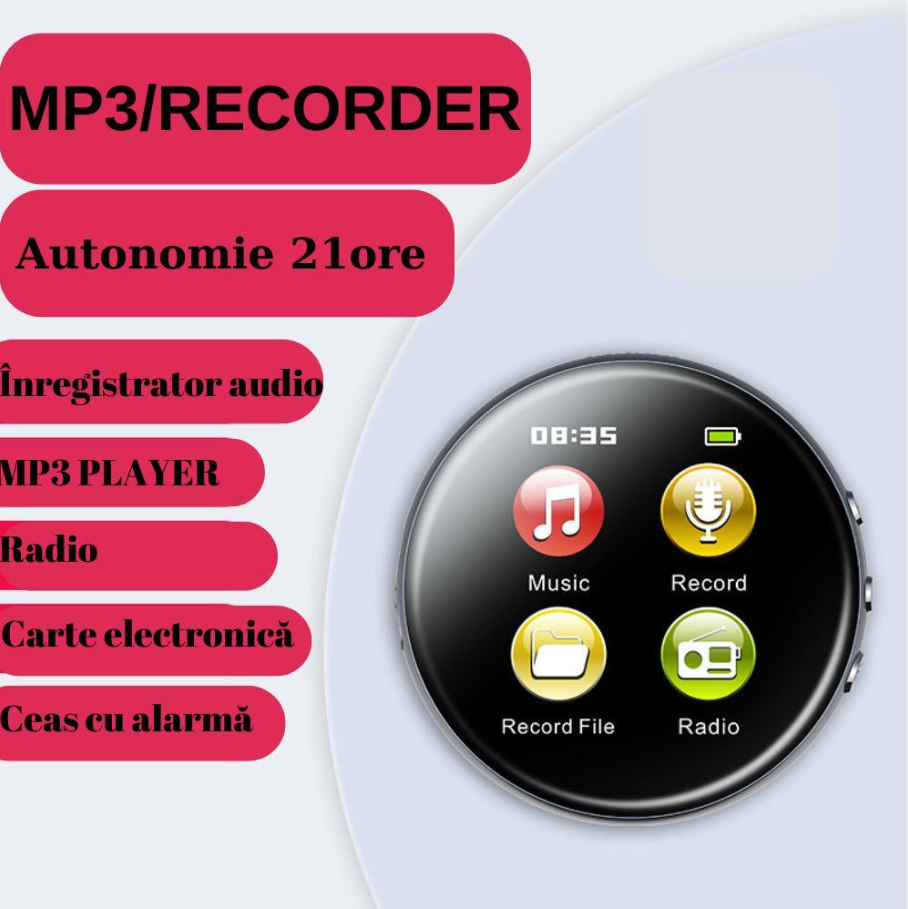 Mini reportofon spion ultra subtire activat la voce, M29-32GB, autonomie ridicata, 150 de ore de inregistrare, operare usoara cu un singur buton, portabil, sensibilitate ridicata la distante mari, dic [7]