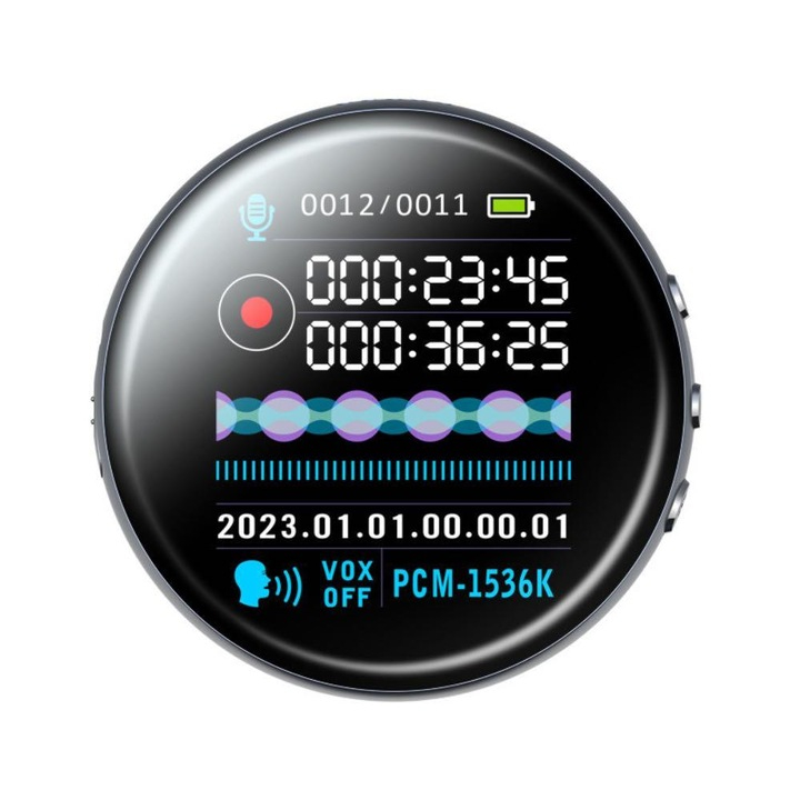 Mini reportofon spion ultra subtire activat la voce, M29-32GB, autonomie ridicata, 150 de ore de inregistrare, operare usoara cu un singur buton, portabil, sensibilitate ridicata la distante mari, dic [5]