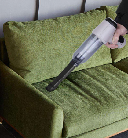 Aspirator portabil SERBY pentru masina cu baterie litiu 2000mAh, fara fir, aspirare umeda, uscata si suflare, 120w, gri [1]