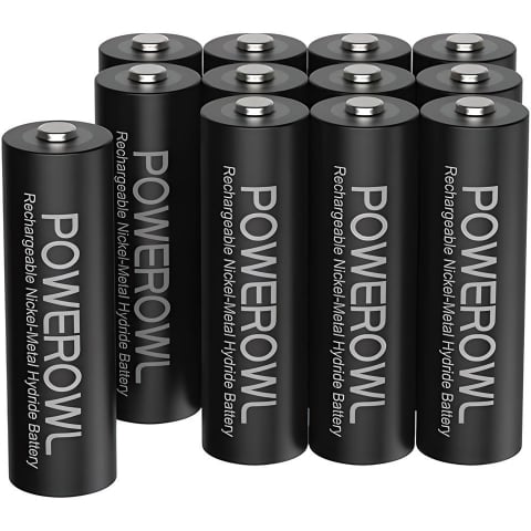 Casa Si Bricolaj - Baterii Reincarcabile Powerowl AA 8 buc, Acumulatori Ni-MH De 2800 mAh
