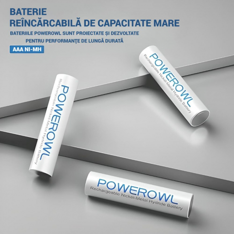Baterii Reincarcabile Powerowl AAA 8 Buc, Acumulatori Ni-MH De 1000 mAh [2]